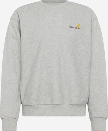 Carhartt WIP Sweatshirt 'American Script' in Grey: front