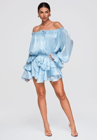 Ombre Blouse in Blauw