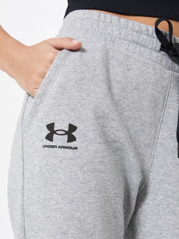 UNDER ARMOUR Tapered Sporthose 'Rival' in Grau