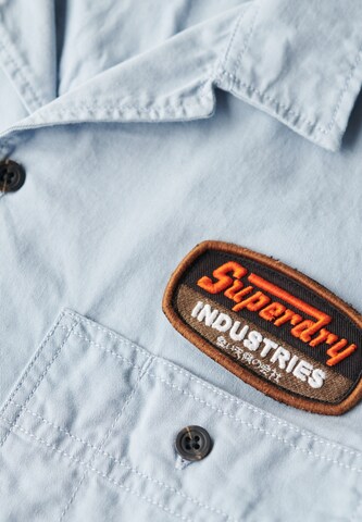 Superdry Regular fit Overhemd in Blauw