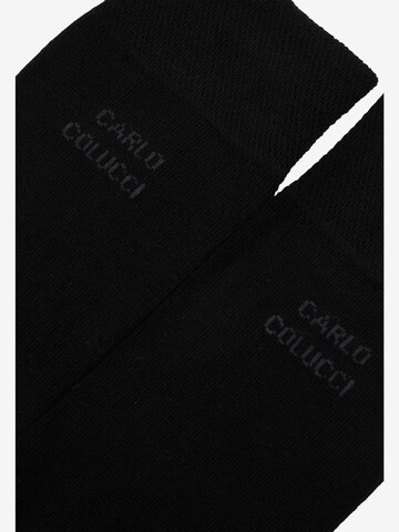 Carlo Colucci Socken 'Napoli' in Schwarz