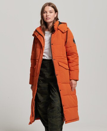 Superdry Winter Coat 'Everest' in Orange: front