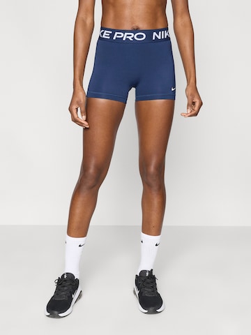 NIKE Skinny Sportshorts 'Pro 365' in Blau: Vorderseite