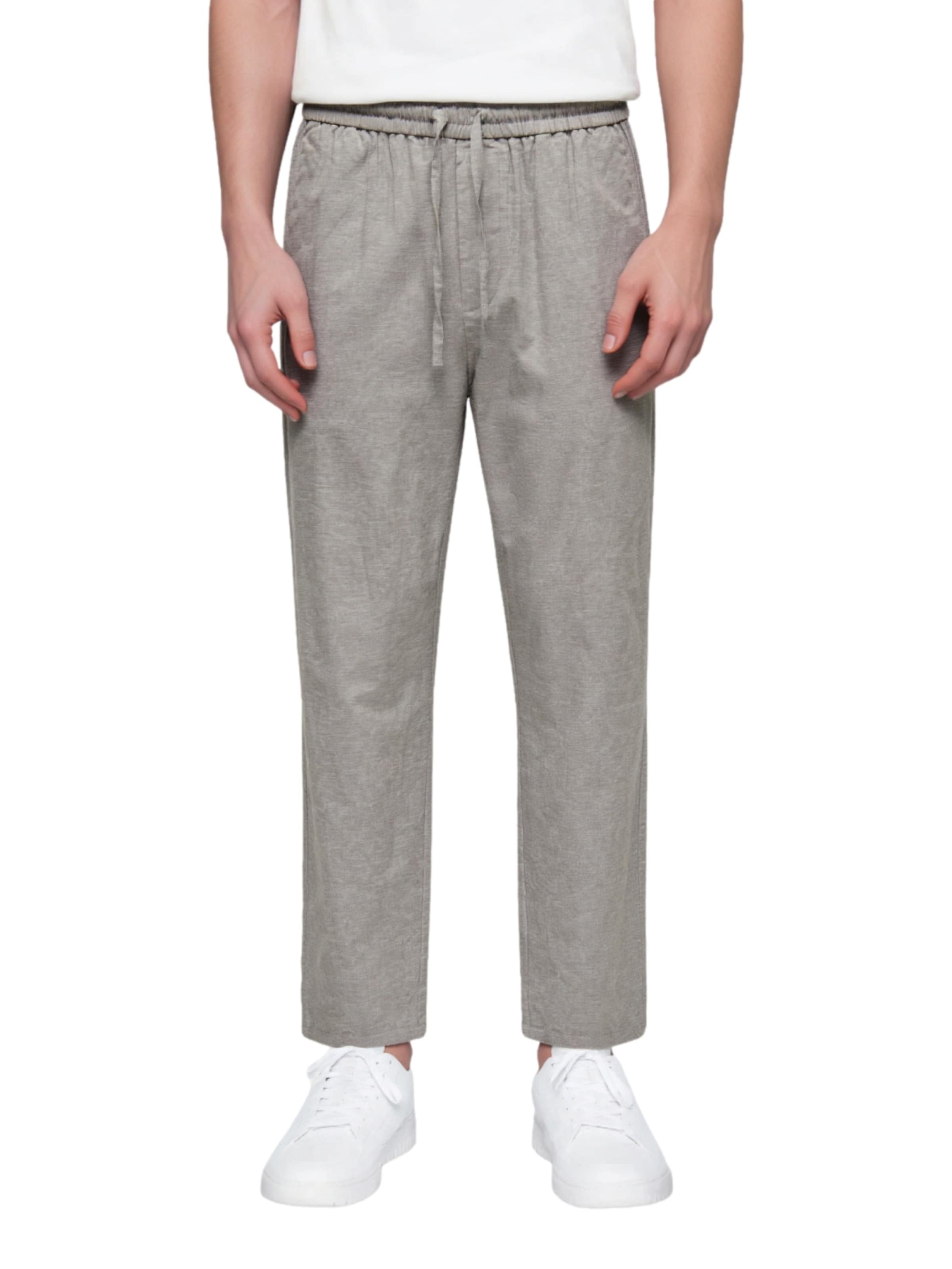 Only & Sons Regular Byxa 'Linus Crop 0007' i grå: framsida