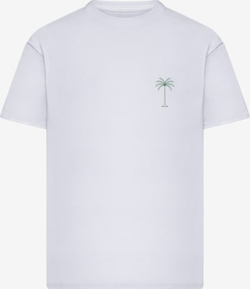 Maglietta 'Palm' di Urban Classics in bianco: frontale
