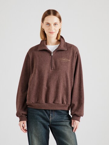 Felpa di HOLLISTER in marrone: frontale