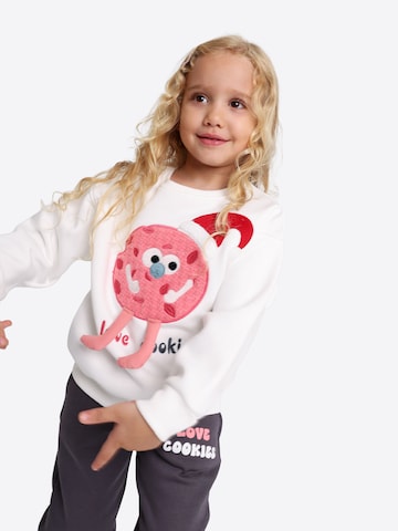 Solang Freizeitanzug 2tlg. Baby-Set „LOVE COOKIES“-Print in Weiß