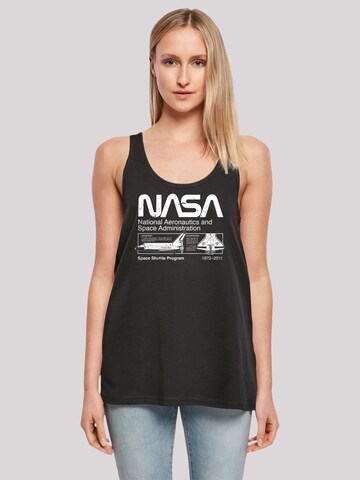 F4NT4STIC Top 'Classic Space Shuttle' in Black: front