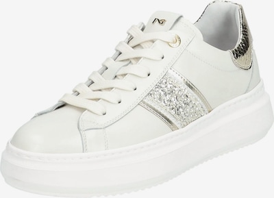 Nero Giardini Sneaker low in silber / weiß / offwhite, Produktansicht