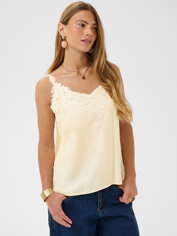 Cream Top 'CRAnna' in Beige: Vorderseite
