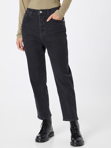 Goldgarn Tapered Jeans i svart: framsida