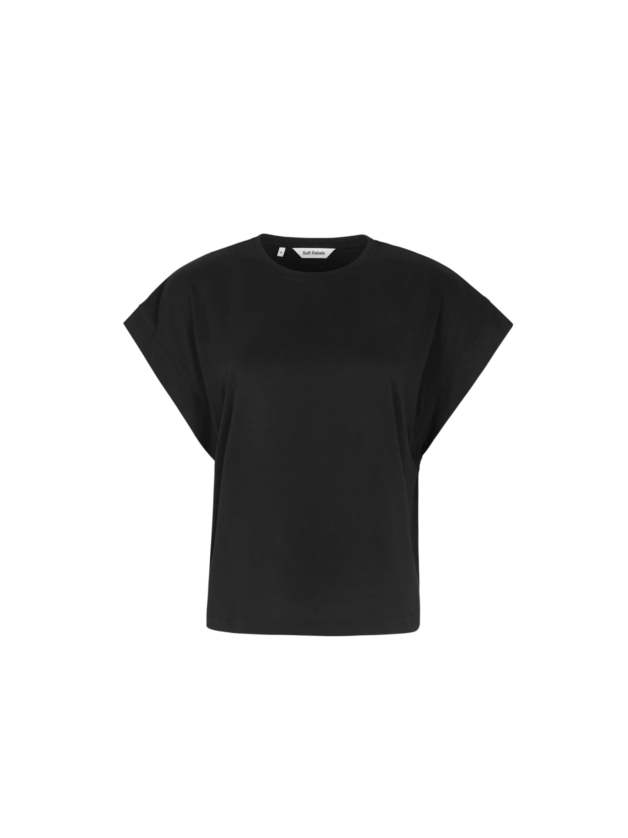 Top ' SRElla ' di Soft Rebels in nero: frontale