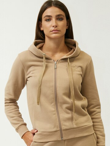 Influencer Sweat jacket in Beige
