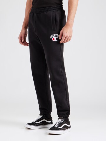 Champion Authentic Athletic Apparel Tapered Broek in Zwart: voorkant