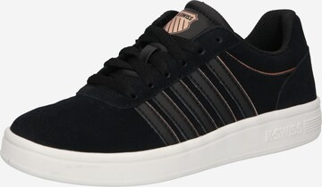 K-SWISS - Sapatilhas baixas 'Court Cheswick' em preto: frente