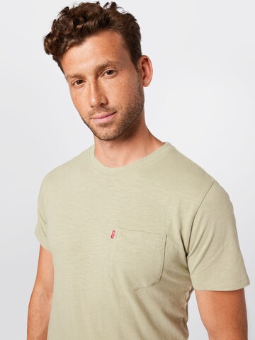 LEVI'S ® Skjorte 'SS Classic Pocket Tee' i grønn