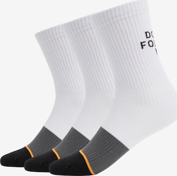 QS Sokken in Wit: voorkant