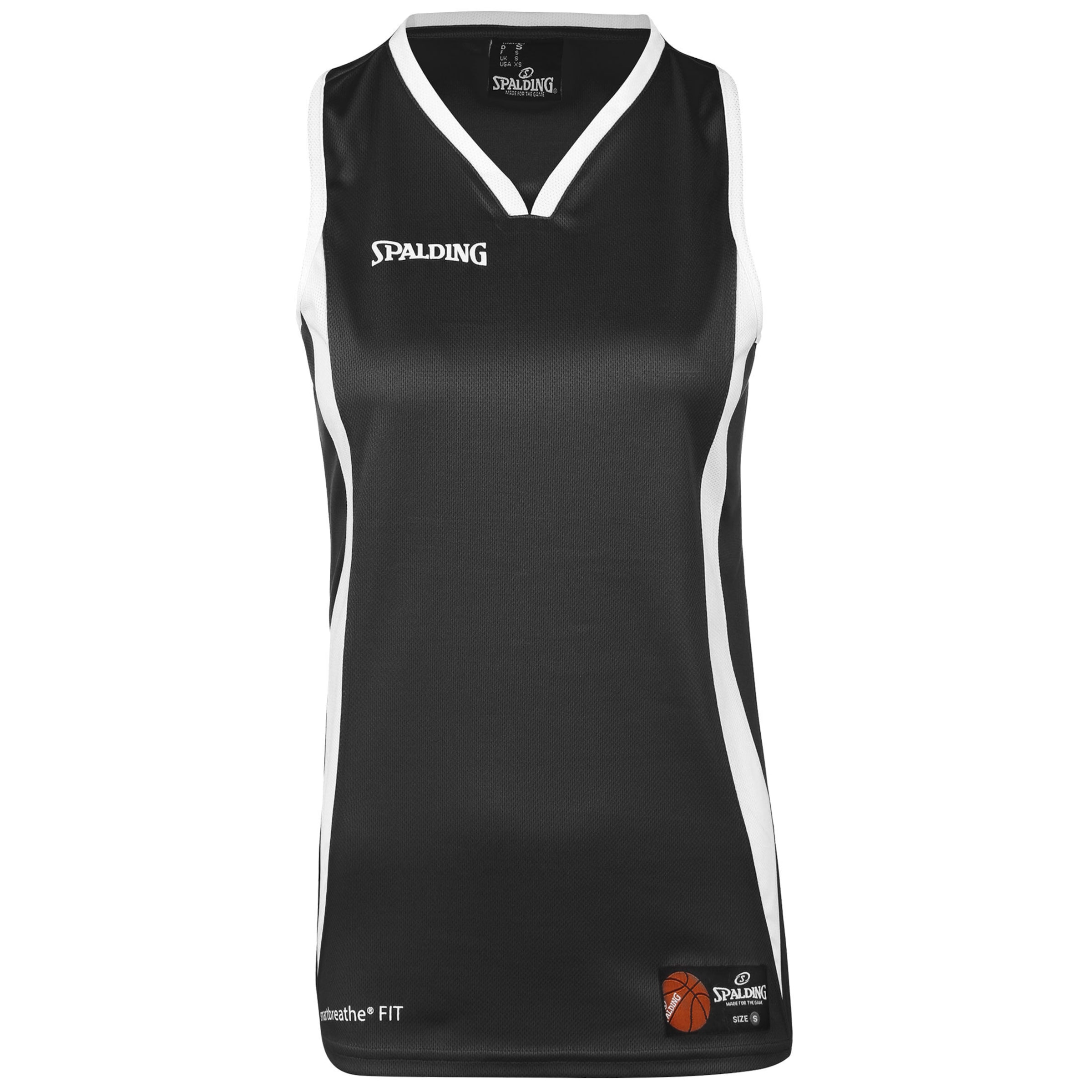 Sport top 'Jam' de la SPALDING pe negru: față