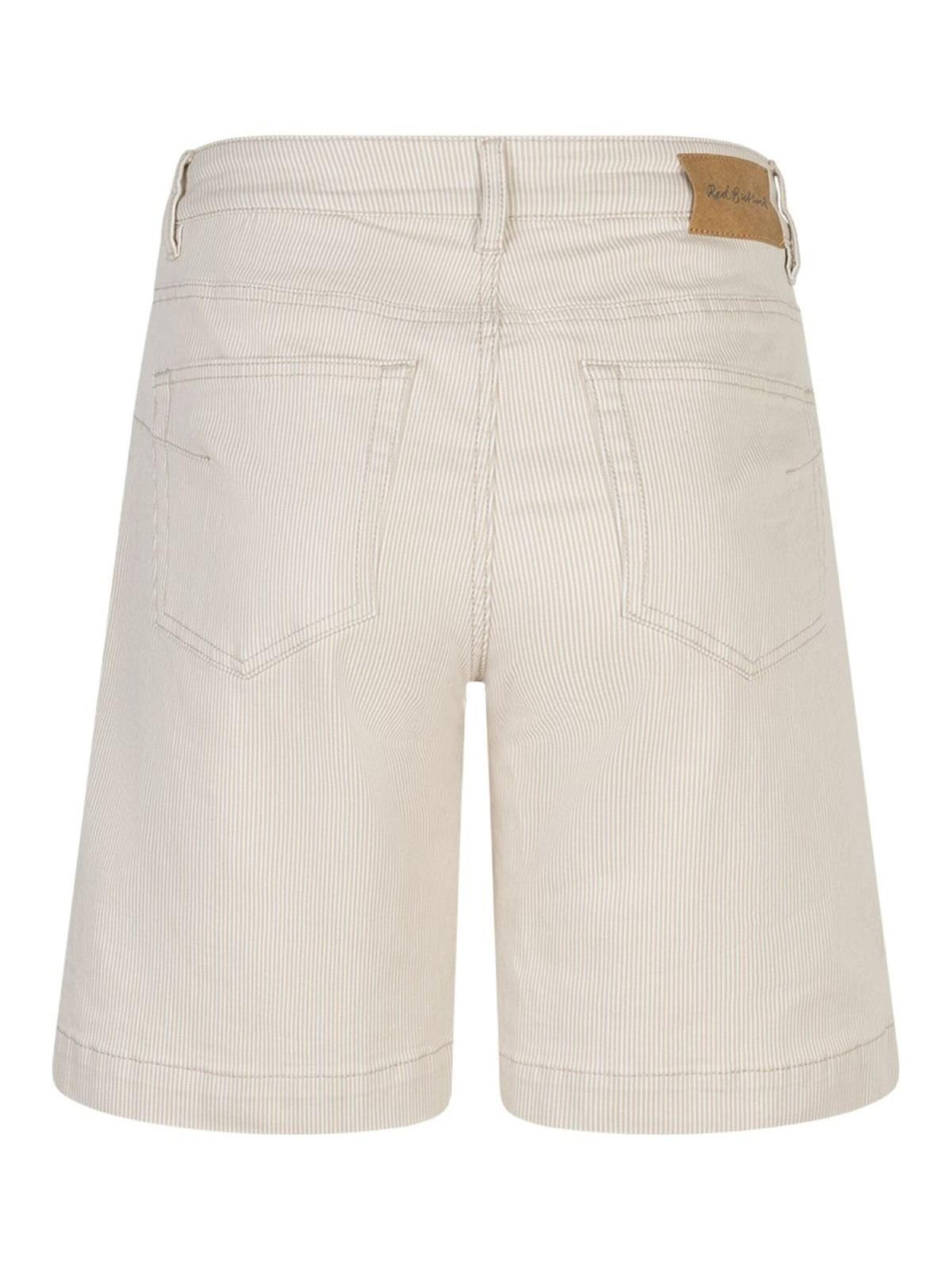 Red Button Regular Broek 'Red Button Kate short stripe' in Beige