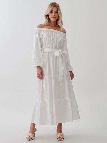 Robe 'LIAH' Tussah en blanc