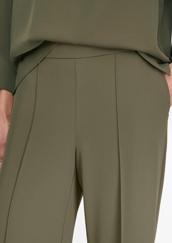 COMMA Wide leg Pleated Pants in Green