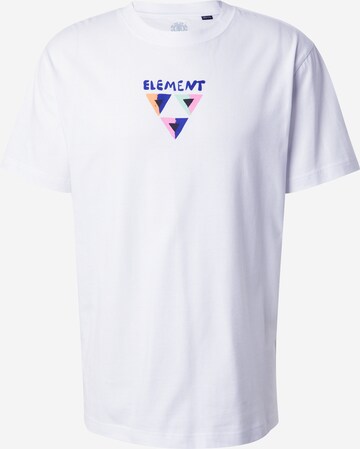 T-Shirt 'CONQUER' ELEMENT en blanc : devant