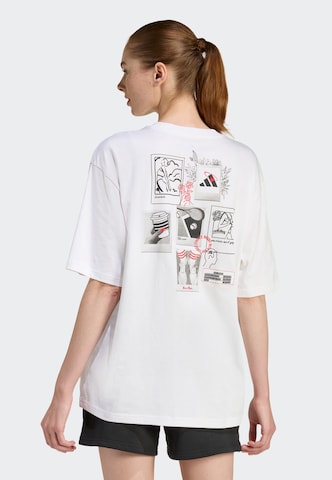 T-shirt fonctionnel ADIDAS SPORTSWEAR en blanc : devant