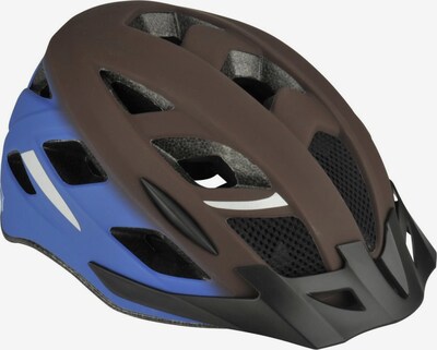 FISCHER Fahrräder Helm in royalblau / braun / weiß, Produktansicht