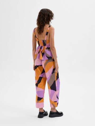 SELECTED FEMME Lużny krój Spodnie w kolorze fioletowy