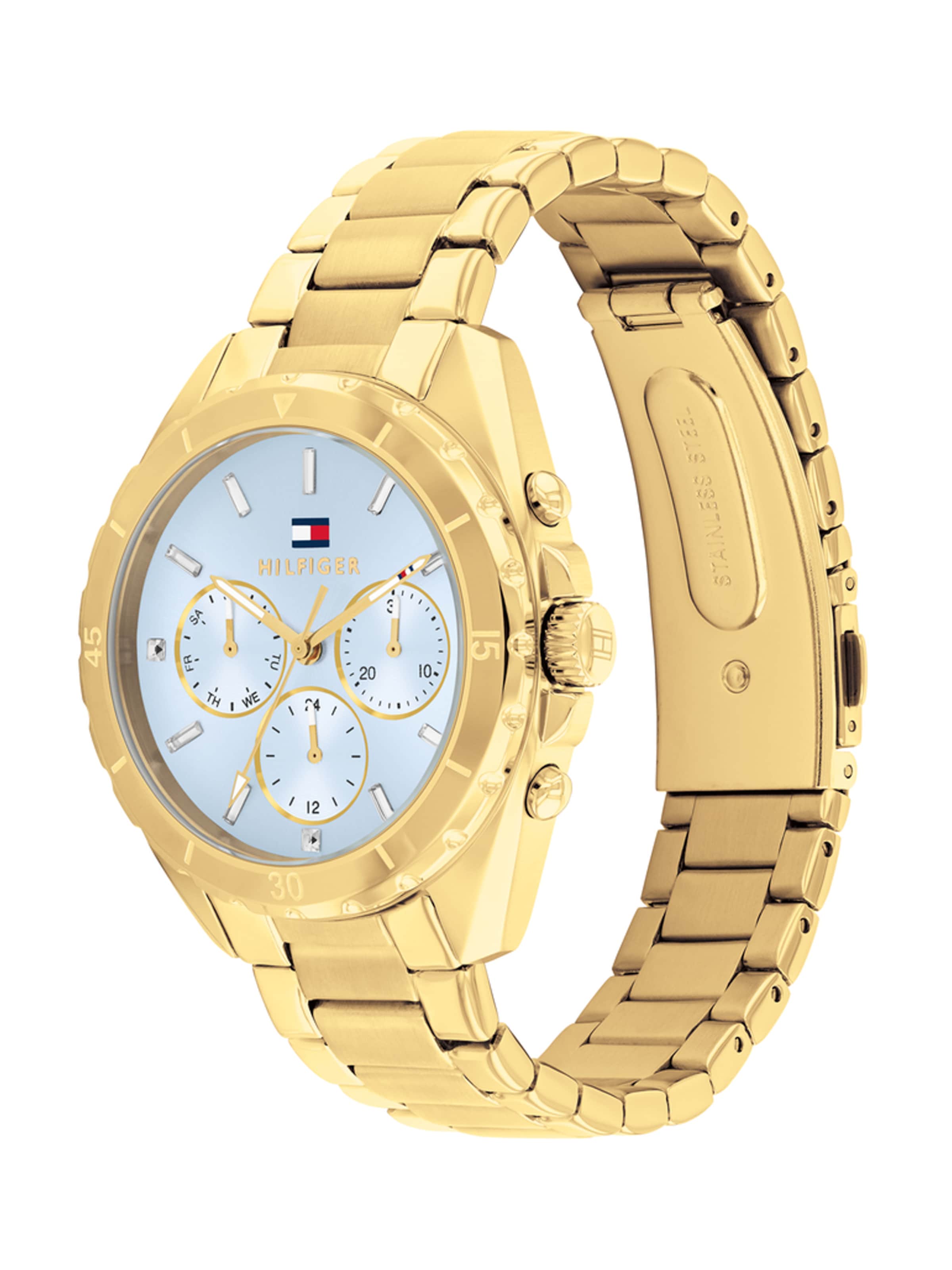 TOMMY HILFIGER Analogové hodinky 'MELLIE' – zlatá: přední strana
