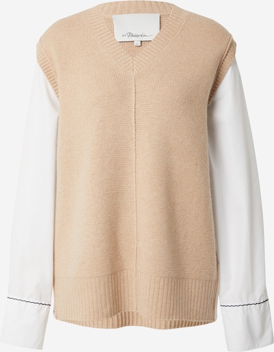 Pulover 3.1 Phillip Lim pe nisipiu / alb, Vizualizare produs