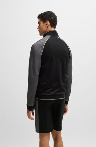 BOSS - Sudadera con cremallera en negro