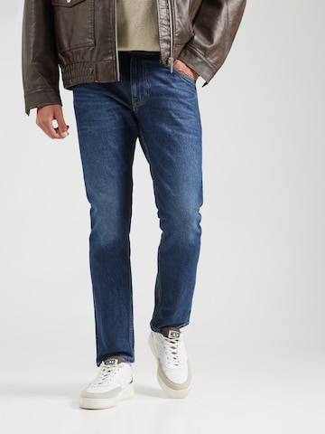 Coupe slim Jean 'RIDER' Lee en bleu : devant