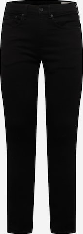 rag & bone Skinny Jeans in Black: front