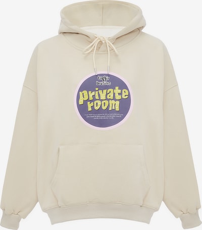 HOMEBASE Sweatshirt in beige / hellgelb / dunkellila / weiß, Produktansicht