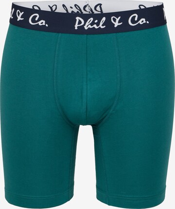 Phil & Co. Berlin Retro Boxer ' Long Boxer ' in Blau