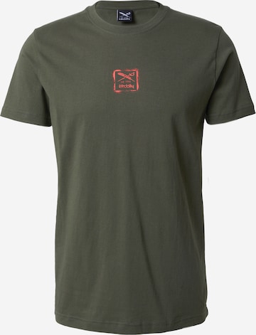 Iriedaily - Camiseta en verde: frente