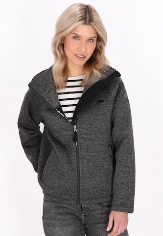 Schmuddelwedda Fleece jas in Grijs: voorkant