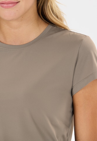 Athlecia Performance shirt 'Doja' in Brown