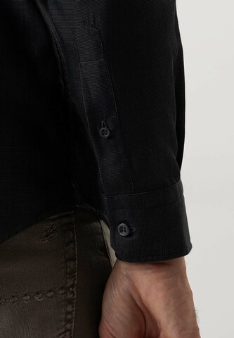 Black Label Shirt Regular fit Business Shirt 'URBAN' in Black