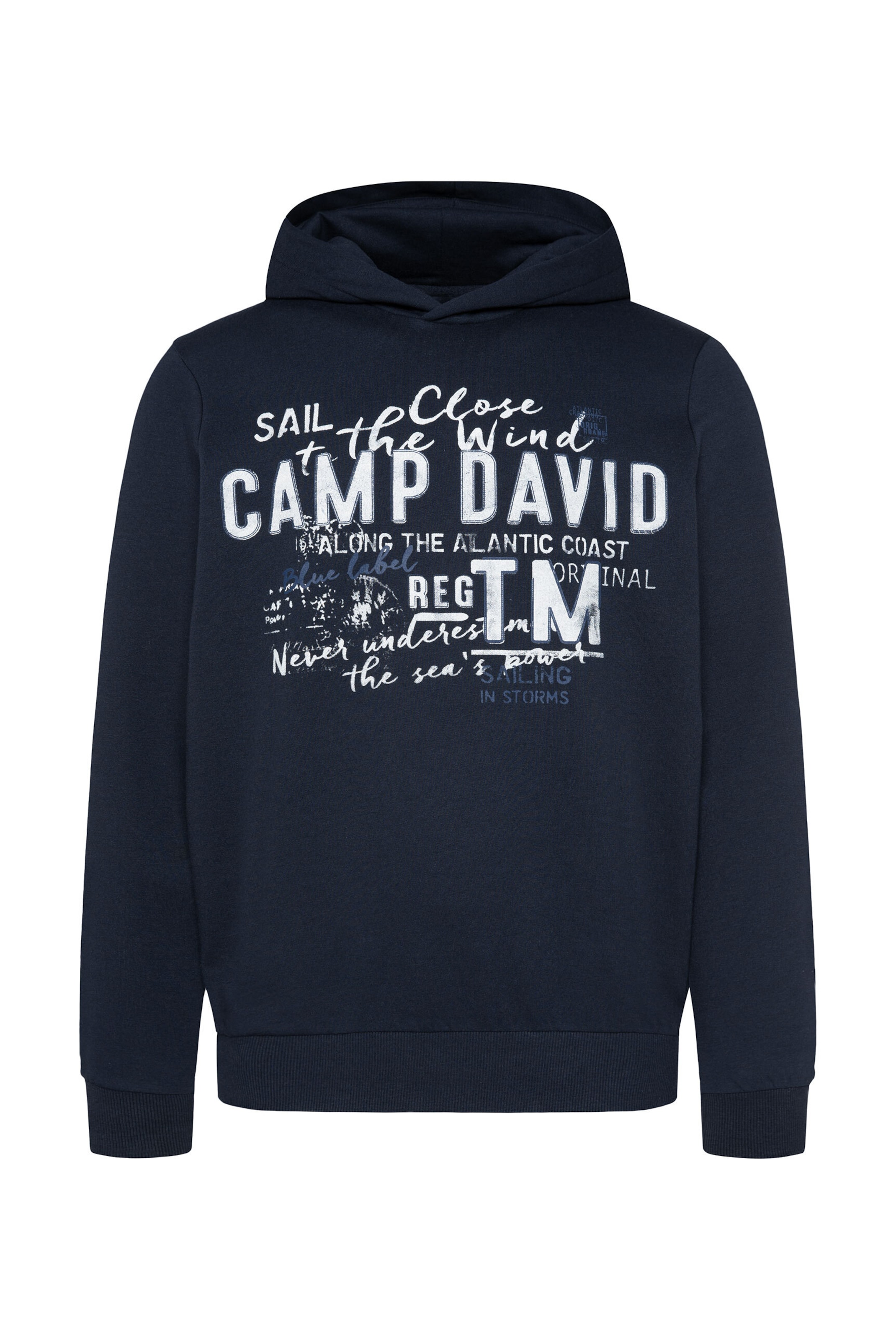 CAMP DAVID Sweatshirt in Blue: front