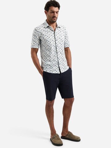 No Excess Regular Fit Hemd in Blau