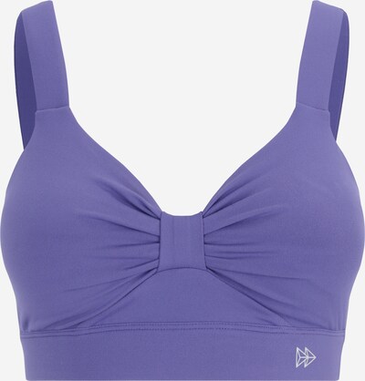Yvette Sports Sport-BH 'Adelaide' in dunkellila / weiß, Produktansicht