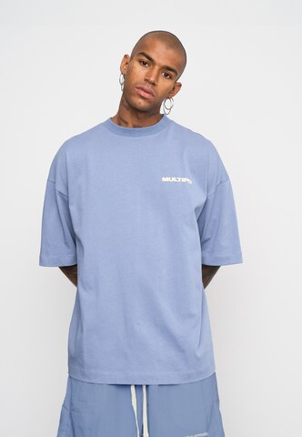 Multiply Apparel - Camiseta en azul: frente