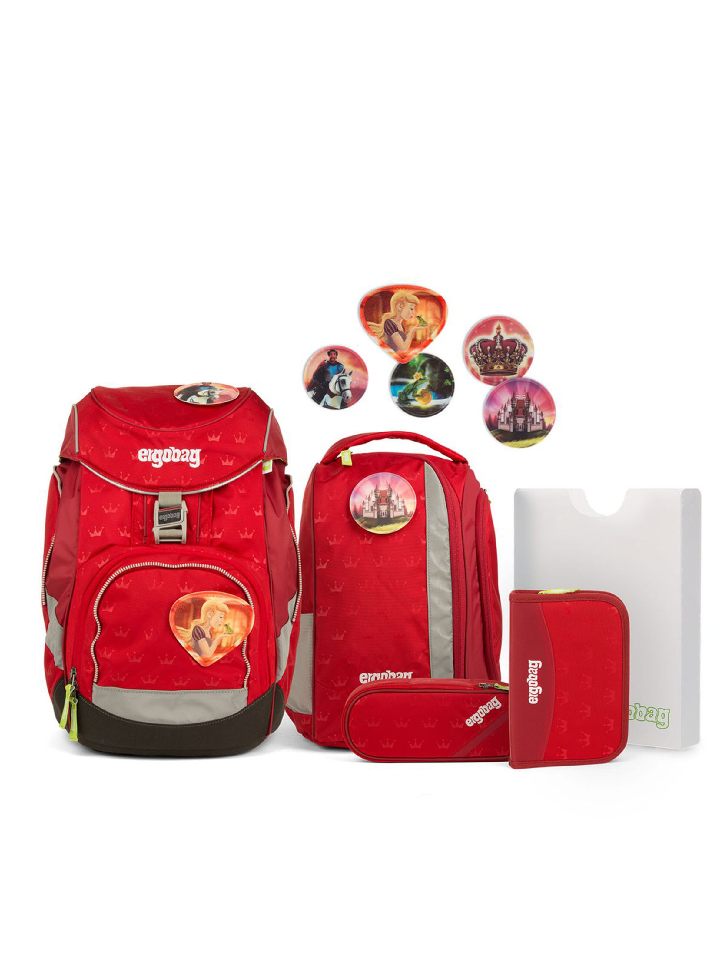 ergobag Rucksack 'Pack Schulrucksack Set'‌ in Rot: Vorderseite