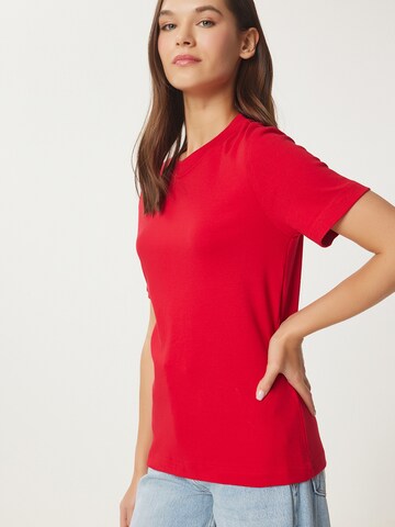 T-shirt Happiness İstanbul en rouge