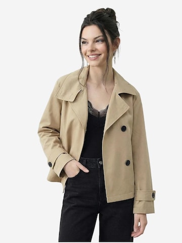 Bianco Lucci Between-seasons coat in Beige