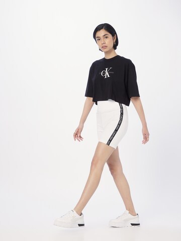 Calvin Klein Jeans Skinny Legíny 'MILANO' – bílá