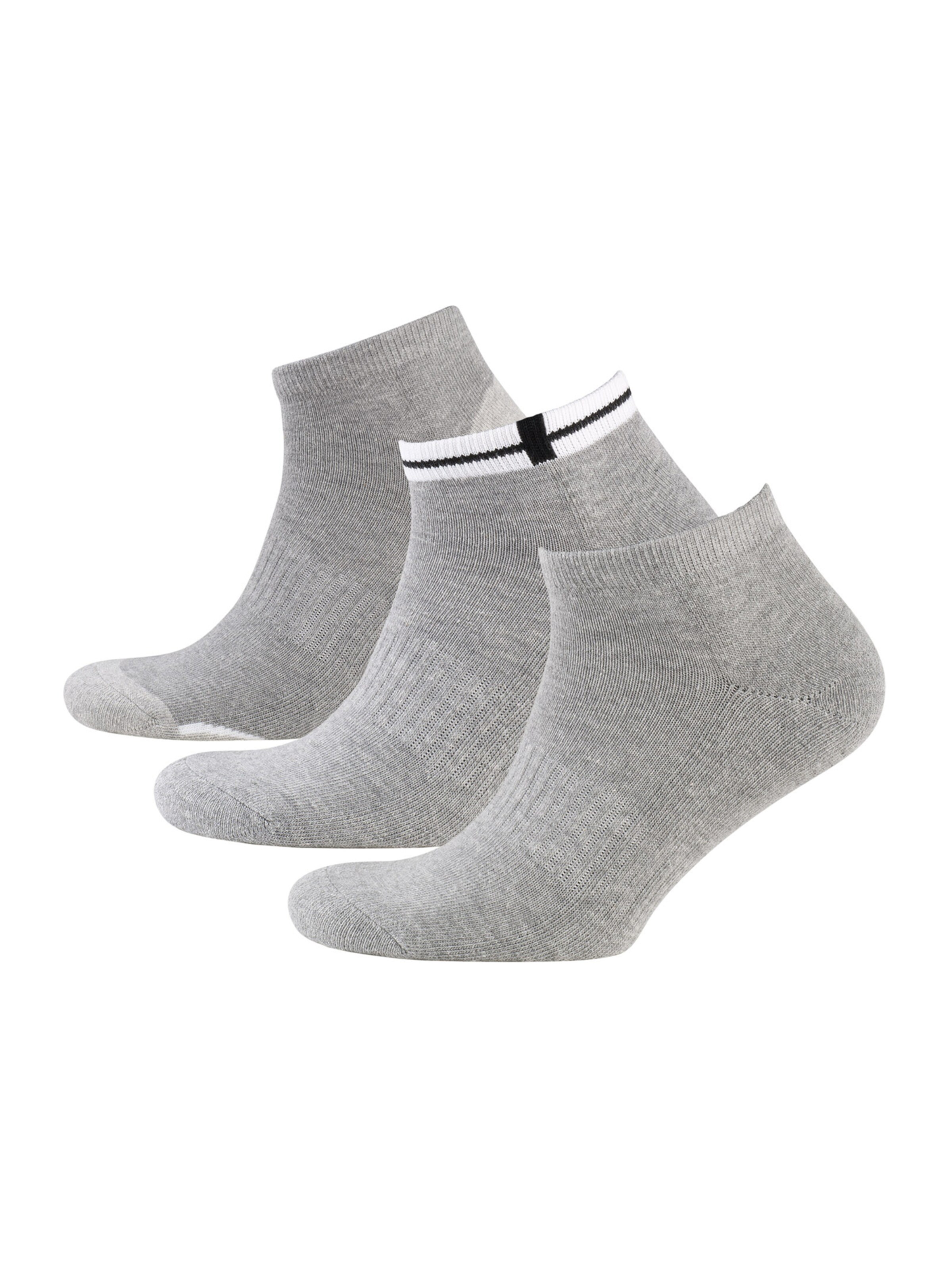 Nur Der Ankle socks ' Sport ' in Grey