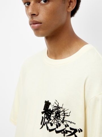 Pull&Bear T-shirt i gul